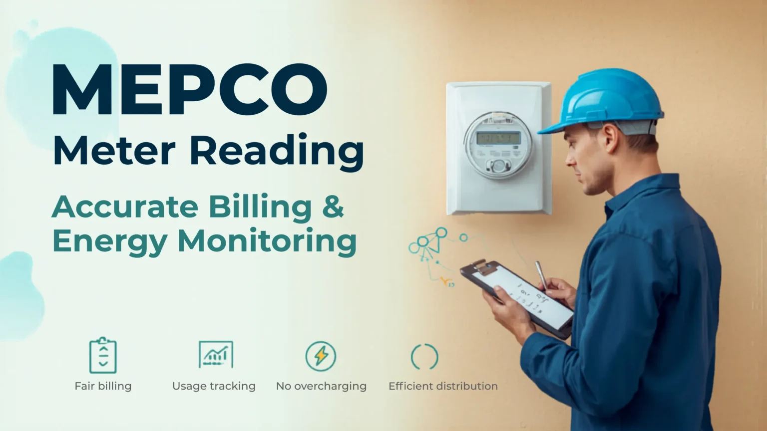 MEPCO smart AMI meter and electricity usage monitoring